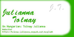 julianna tolnay business card